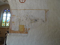 France, Ain, Le Plantay, Eglise, Peinture murale, Chevalier (1)